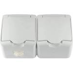 Meloplam КОНТАКТ ip44 ДВОЕН БЯЛ meloplam toni (3800218354059)