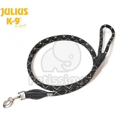 Julius-K9 каишка - 1.2 м, черна-флуоресцентна 1 бр