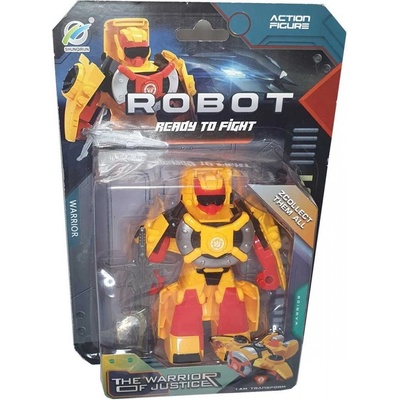 Mikro Trading Transformační Robot Transformer Létající Auto plast 12cm