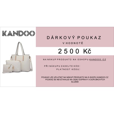 Dárkové poukazy 2500 Kč