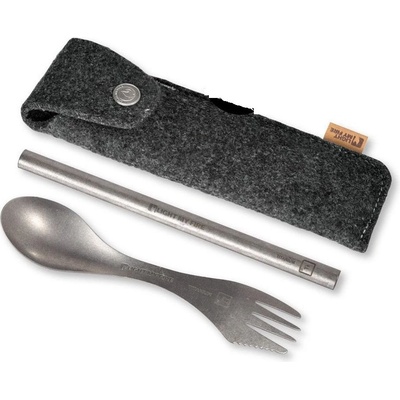 Light My Fire Spork´n Straw Kit Titanium Цвят: сребърен