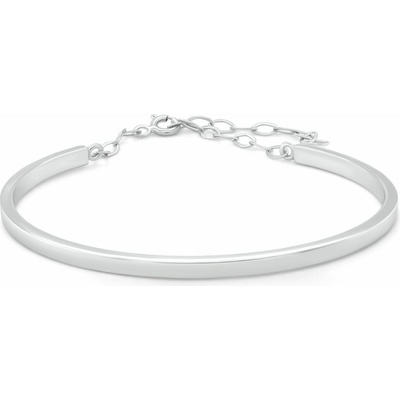 Brilio Silver Stříbrný pevný náramek pro ženy BRC234W