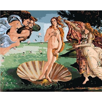 zuty Malování podle čísel Zrozeni Venuše S. Botticelli 40 x 50 cm vypnuté plátno na rám