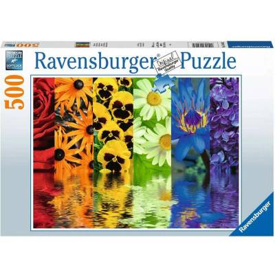 Ravensburger Пъзел Ravensburger от 500 части - Флорални отражения (16446)