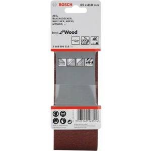 Bosch Комплект шлифовъчни ленти BOSCH, 3 части, X440 65 x 410 мм, 40 броя 2608606015 (2608606015)