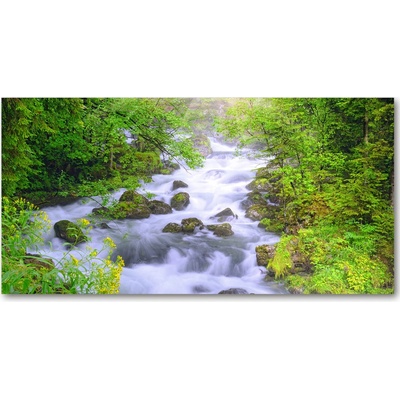 Foto obraz fotografie na skle horská rieka 100x50 cm