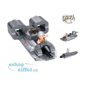 Sluban B0537F Aircraft Carrier Vznášedlo 3v1 101 ks