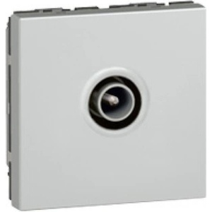 Legrand Розетка TV тип коаксиал 1dB 2 мод. цвят алуминий Mosaic - 079292 (079292)