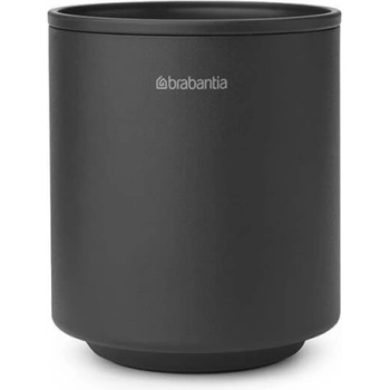 Brabantia Стойка за четки за зъби Brabantia MindSet 1005684, Лесно почистване, Широк отвор, Минерално покритие, Тъмносив (1005684)