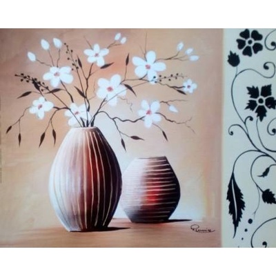 Květy ve váze 1 deska 30x24