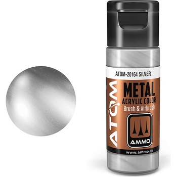 AMMO by MIG Jimenez ATOM METALLIC COLOR Silver 20ml