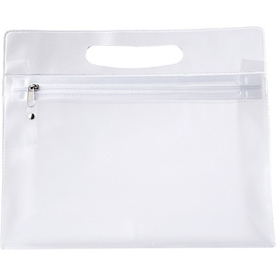 Natesa kozmetická taška z PVC na zips transparentná