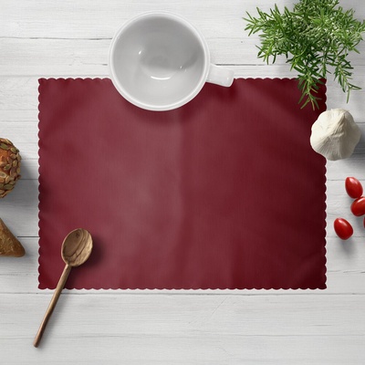 Biante Teflónové prestieranie TF-095 Vínovo červené bez vzoru 30x40 cm