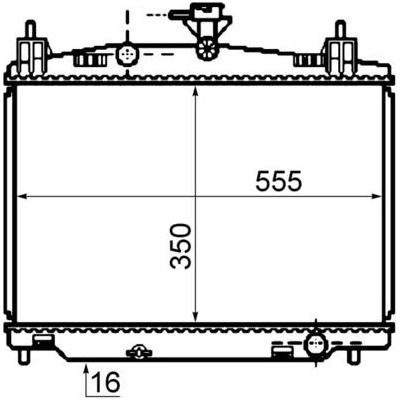 Chladič, chlazení motoru MAHLE CR 1071 000S (CR1071000S)