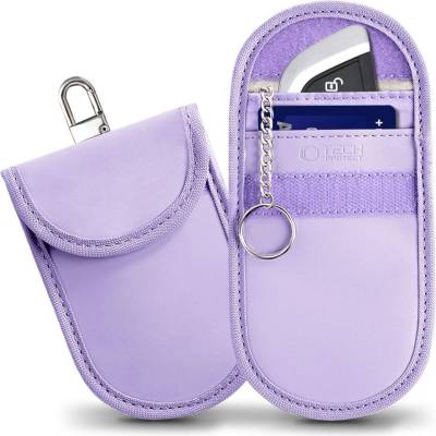 Tech-Protect Калъф за блокиране на RFID сигнал от Keyless Go ключ от Tech-Protect KLR100 Pouch - Lavender (5906302376209)