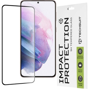 Techsuit Протектор за Samsung Galaxy S21 Plus 5G - 111D Full Cover / Full Glue Glass - Черен