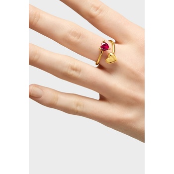 Tous Позлатен сребърен пръстен Tous 11 (1004327011)