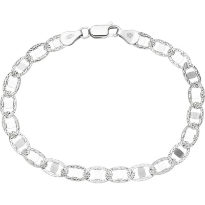 Leru stříbrná náramek s gravírováním 2392