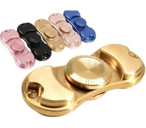 Fidget spinner kovový červený