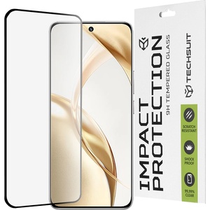 Techsuit Протектор за Honor 200 - 111D Full Cover / Full Glue Glass / 3D Curved Screen - Черен