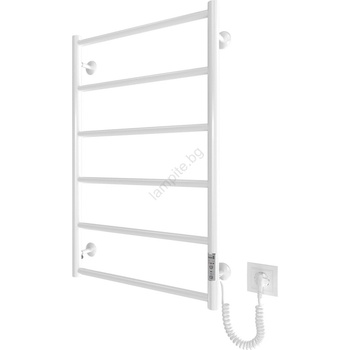 Mario Radiators Радиатор за баня тип стълба CLASSIC 110W/230V 81x52 см, инокс/бял, дясно изпълнение (MR0084)