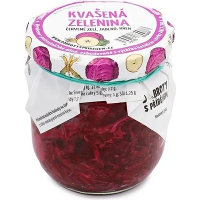 DOBROTYSPRIBEHEM.CZ Kvašená zelenina PICKLES - zelí jablko křen 340 g