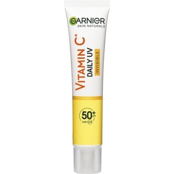 Garnier Skin Naturals Vitamin C Daily UV Invisible SPF50+ озаряващ дневен флуид за лице с висока uv защита 40 ml за жени