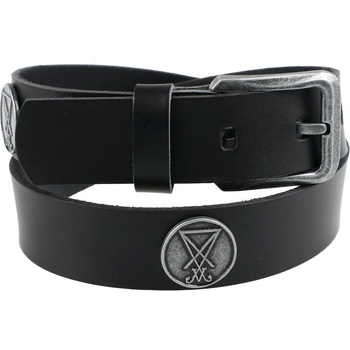 Image 1 of Leather & steel fashion колан Луцифери - Черен - lsf2 38