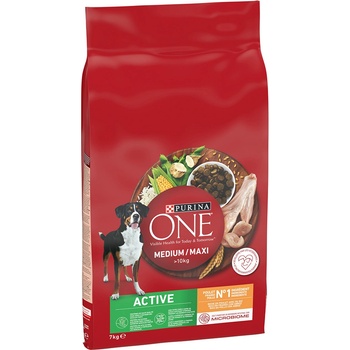 Purina One Medium / Maxi Active Chicken 7 kg