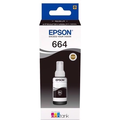 EpsonEcotankBlaek Epson T641 black касета с мастило - 70 ml (C13T664140)