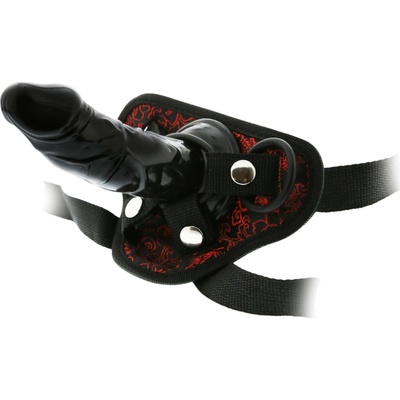 Dreamtoys Blaze nasazovací dildo s postrojem černé