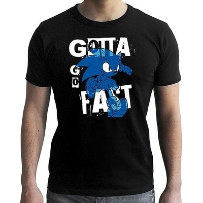 ABYstyle tričko Sonic Gotta Go Fast černé