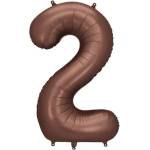 Party Deco Фолиев Балон - Цифра, 86 см, Мока - 2 (fb1s-2-494)