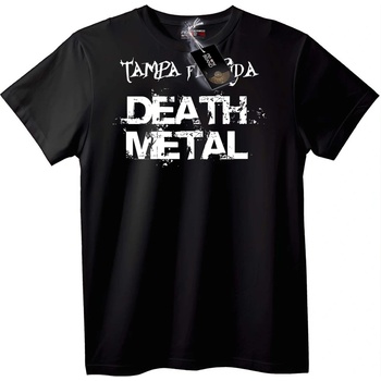 NOONEBRAND Тениска OBITUARY Тампа Флорида Смъртен Метъл - XL, White