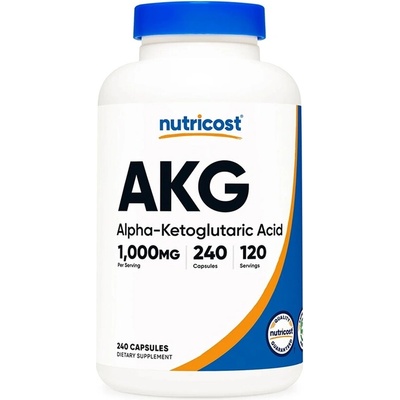Nutricost Алфа-кетаглутарова киселина 500 mg 240 капсули | Nutricost (67989 (566101) NC)