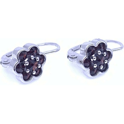 Český Granát Jan Kos jewellery Stříbrné náušnice 13014045001