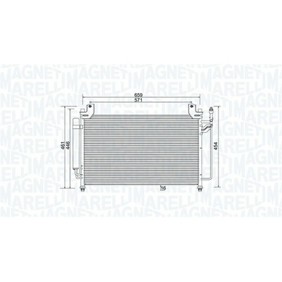 Kondenzátor klimatizace MAGNETI MARELLI 350203990000