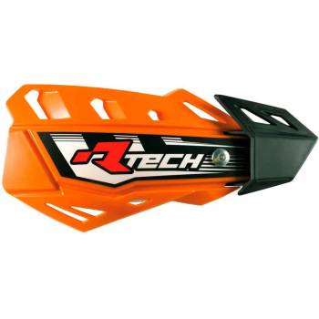 RACETECH (RTECH) kryty páček FLX CROSS/ENDURO barva oranžová (se 2 typy držáků na řídítka a rukojeti) (R-KITPMFLAR00)