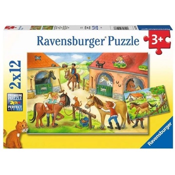 Ravensburger Puzzle Ravensburger Happy Days At The Stables 2x12pc (05178)