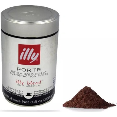 Illy Forte Extra Bold Roast Espress Arabica Mletá káva 250 g