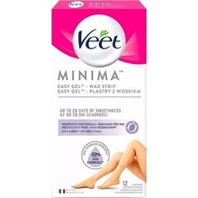 Veet Minimá Hypoallergenic Wax Strips Legs depilačné voskové pásiky na nohy a telo 12 ks