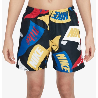 Nike Swim-Tossed Flags 4 inch chlapecké plavky Černá