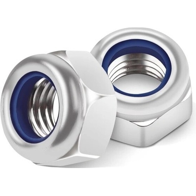 Matice Jeboler M8, balení 20 ks, samojistné, nerezová ocel A2 V2A 304, pojistné matice DIN 985 s – Hledejceny.cz