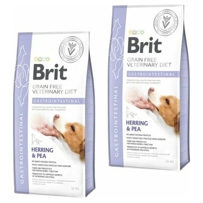 Brit Veterinary Diets Dog Gastrointestinal 2 x 12 kg
