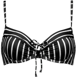 Lidea Дамско бикини горнище Lidea Women's Line Up Underwire Bikini Top - Black / White - размер 40 (150-6299-0125)