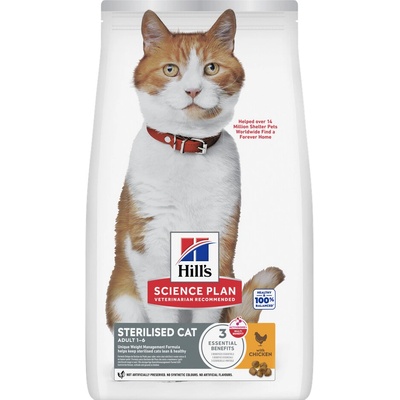Hill's Science Plan Sterilised Cat Adult 1 6 Chicken 7 kg