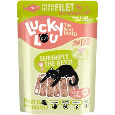 Lucky Lou Extra Food tuňák a krevety v želé 12 x 70 g