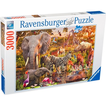 Ravensburger Пъзел Ravensburger от 3000 части - Дивият живот в Африка (17037)