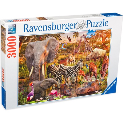 Ravensburger Пъзел Ravensburger от 3000 части - Дивият живот в Африка (17037)