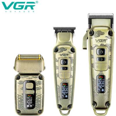 Комплект vgr v-642 акумулаторни машинки за подстригване на брада и коса (3202)